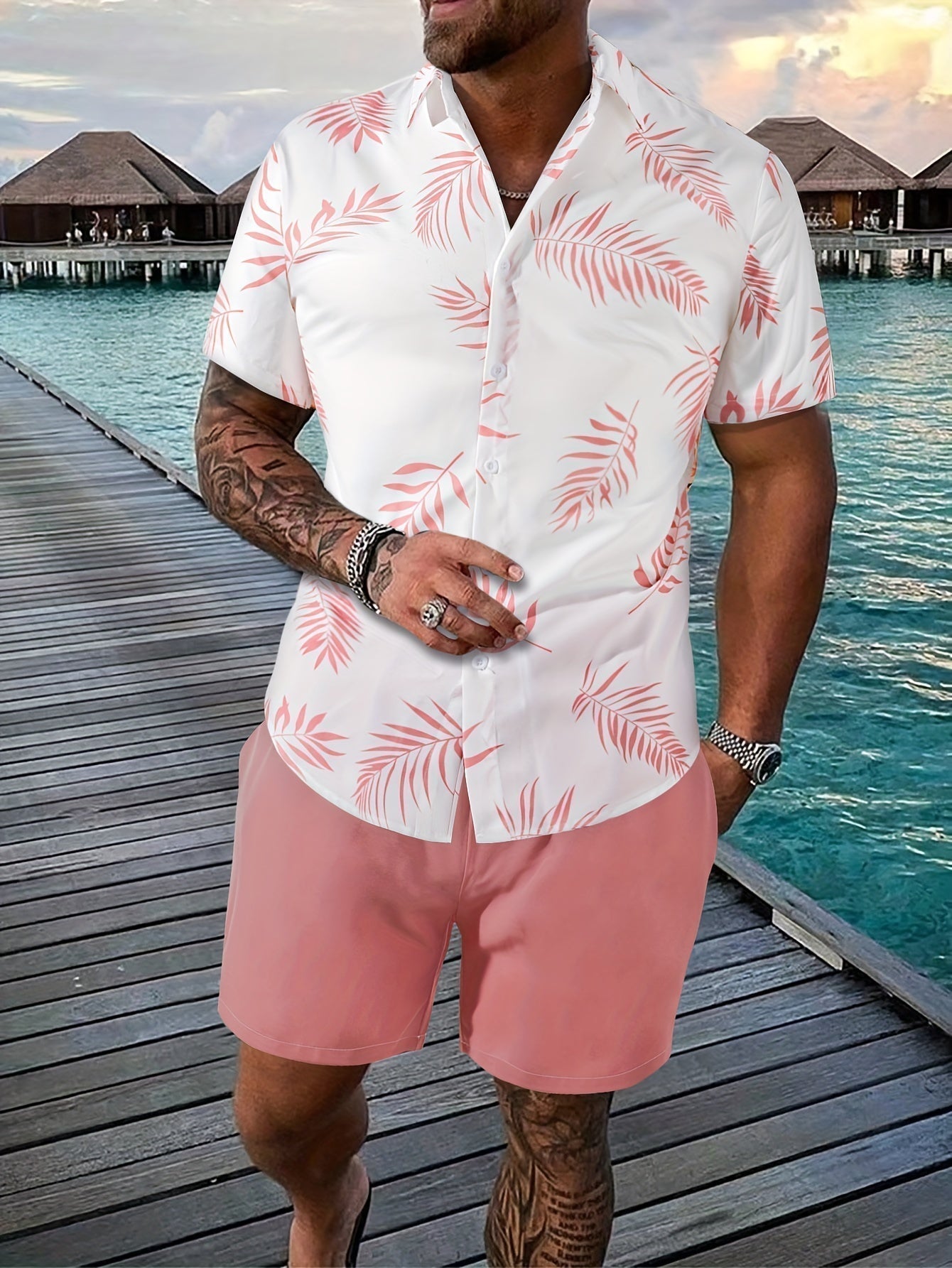 Karlo – Sommer Shorts-Set mit Kurzarmhemd