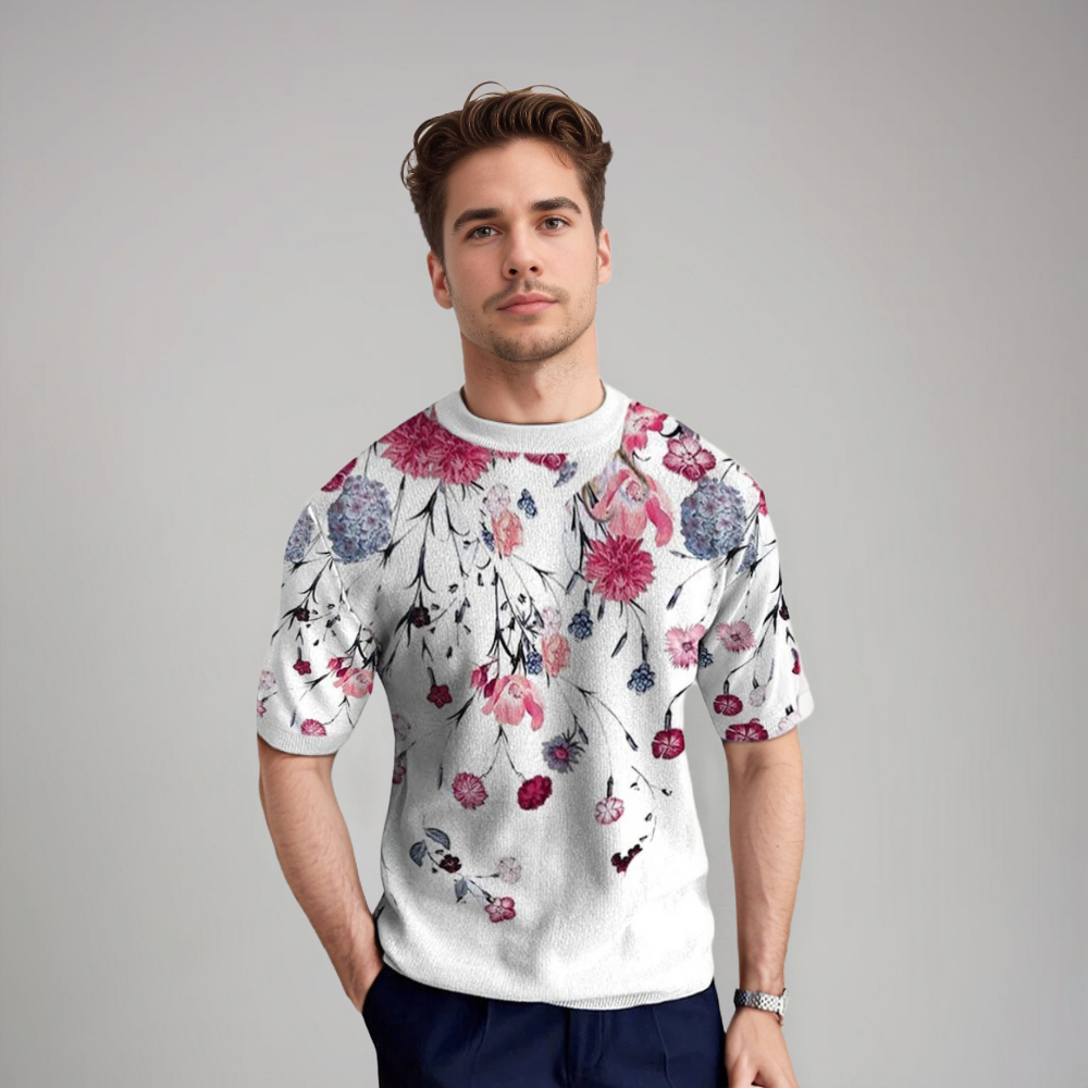 Damir – Florales Kurzarmshirt