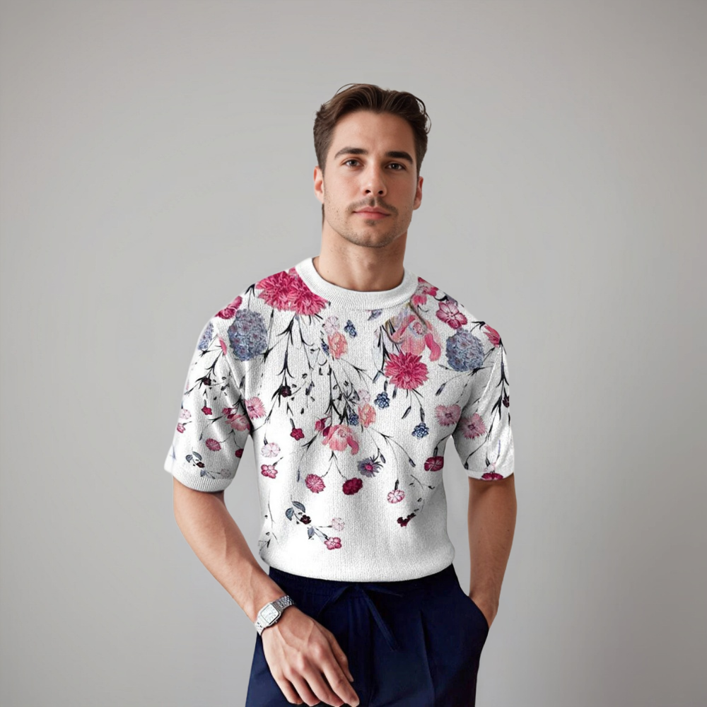 Damir – Florales Kurzarmshirt