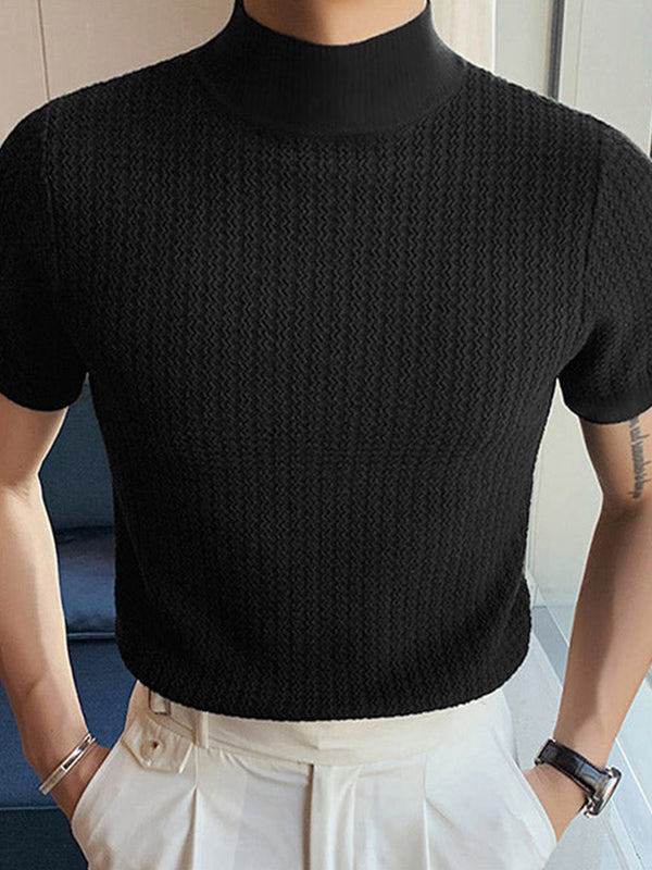Lio – Herren T-Shirt mit kurzem Kragen und Ärmeln, stilvoll & bequem