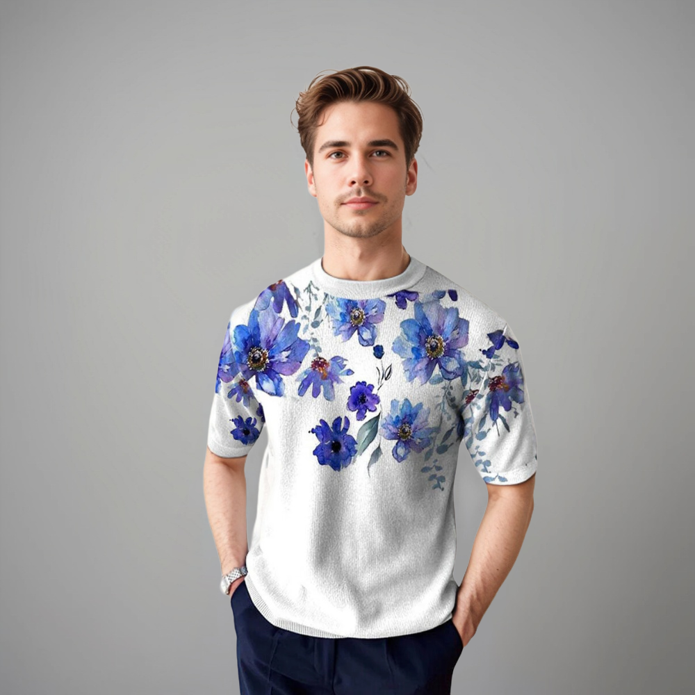 Damir – Florales Kurzarmshirt
