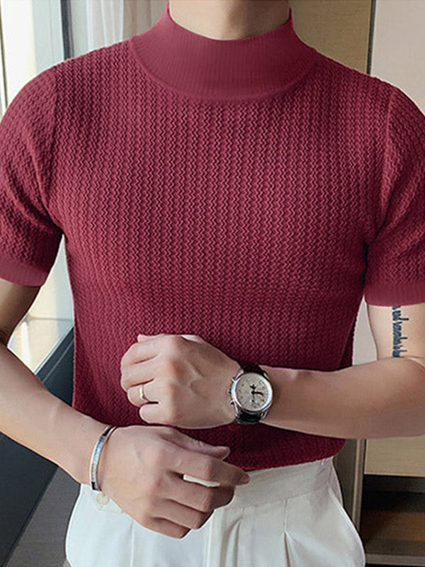 Lio – Herren T-Shirt mit kurzem Kragen und Ärmeln, stilvoll & bequem