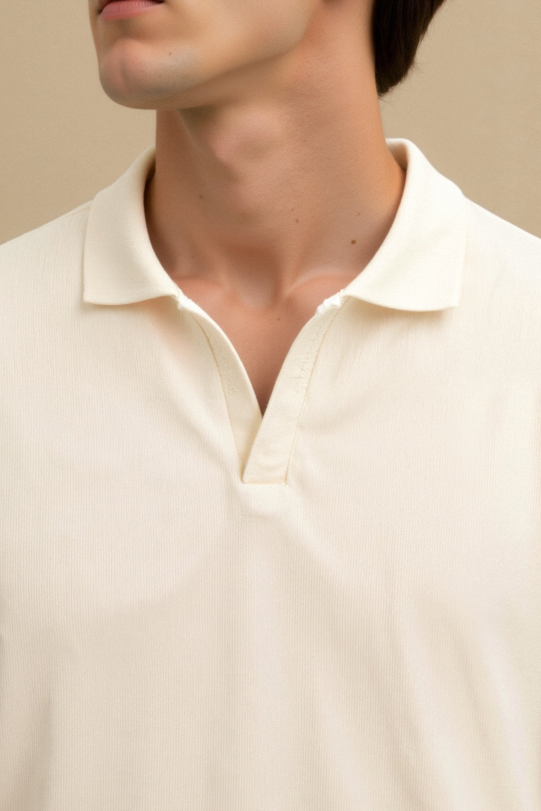 Bero – Beiges Poloshirt