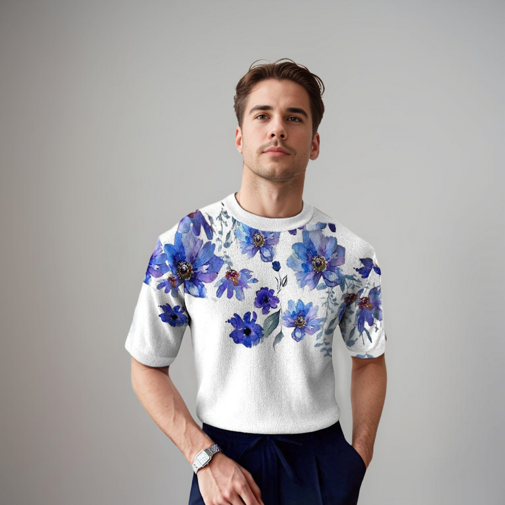 Damir – Florales Kurzarmshirt