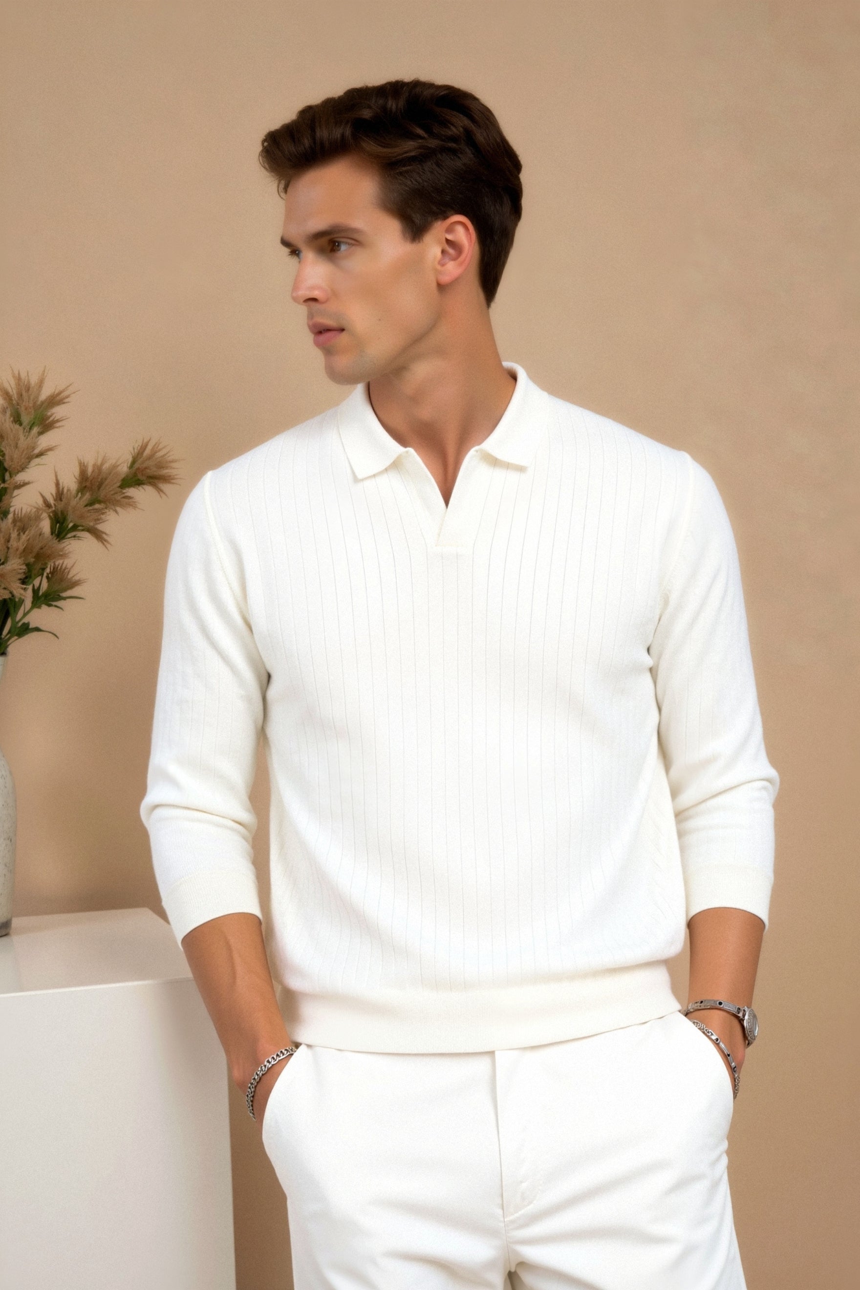 Milo – Minimalistisches Strickpolo