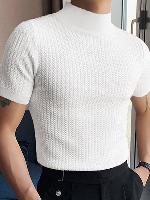 Lio – Herren T-Shirt mit kurzem Kragen und Ärmeln, stilvoll & bequem
