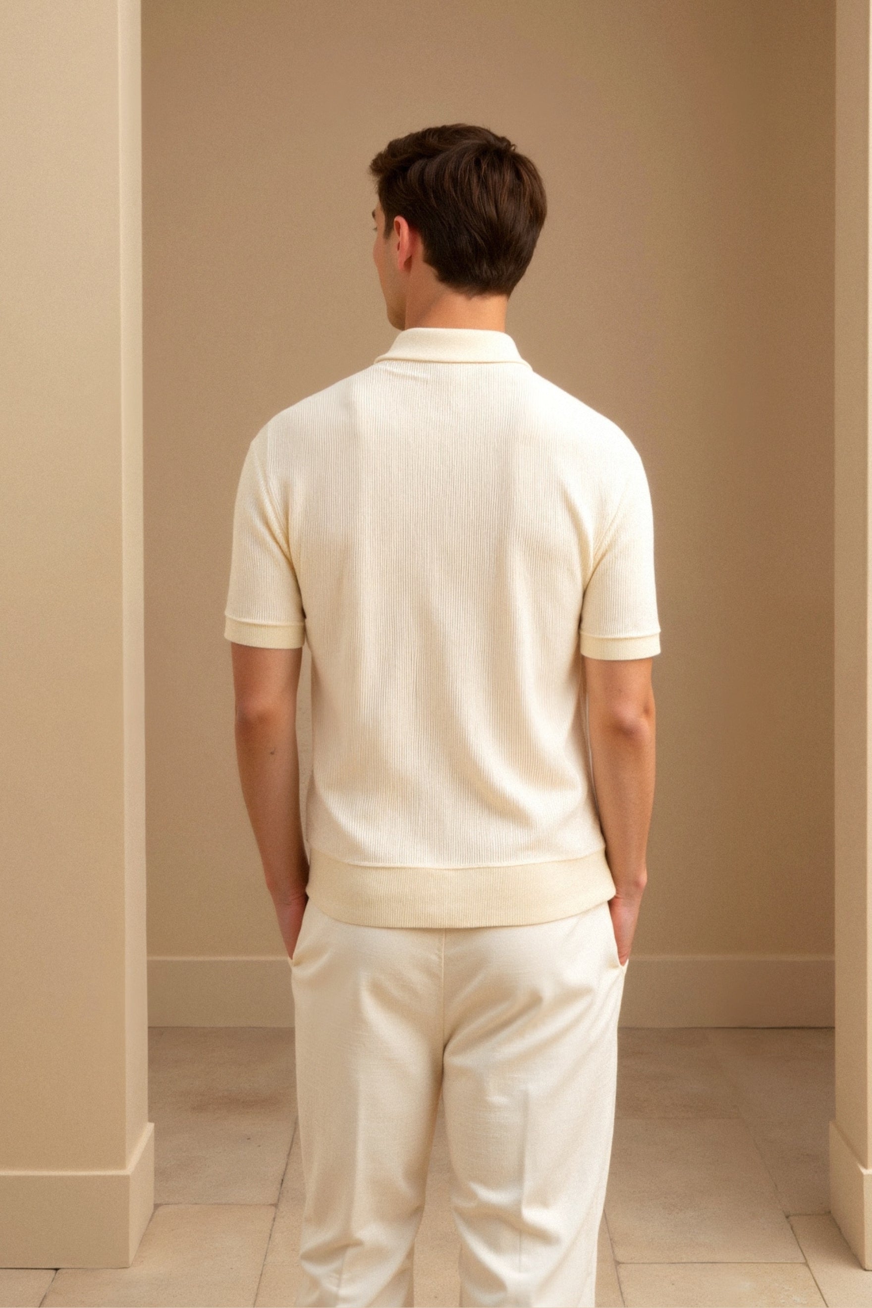 Bero – Beiges Poloshirt