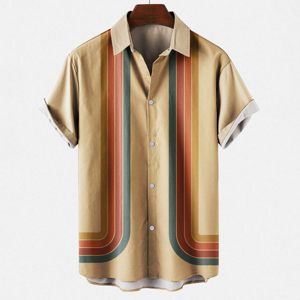 Silvan – Kurzarmhemd mit Retro Muster