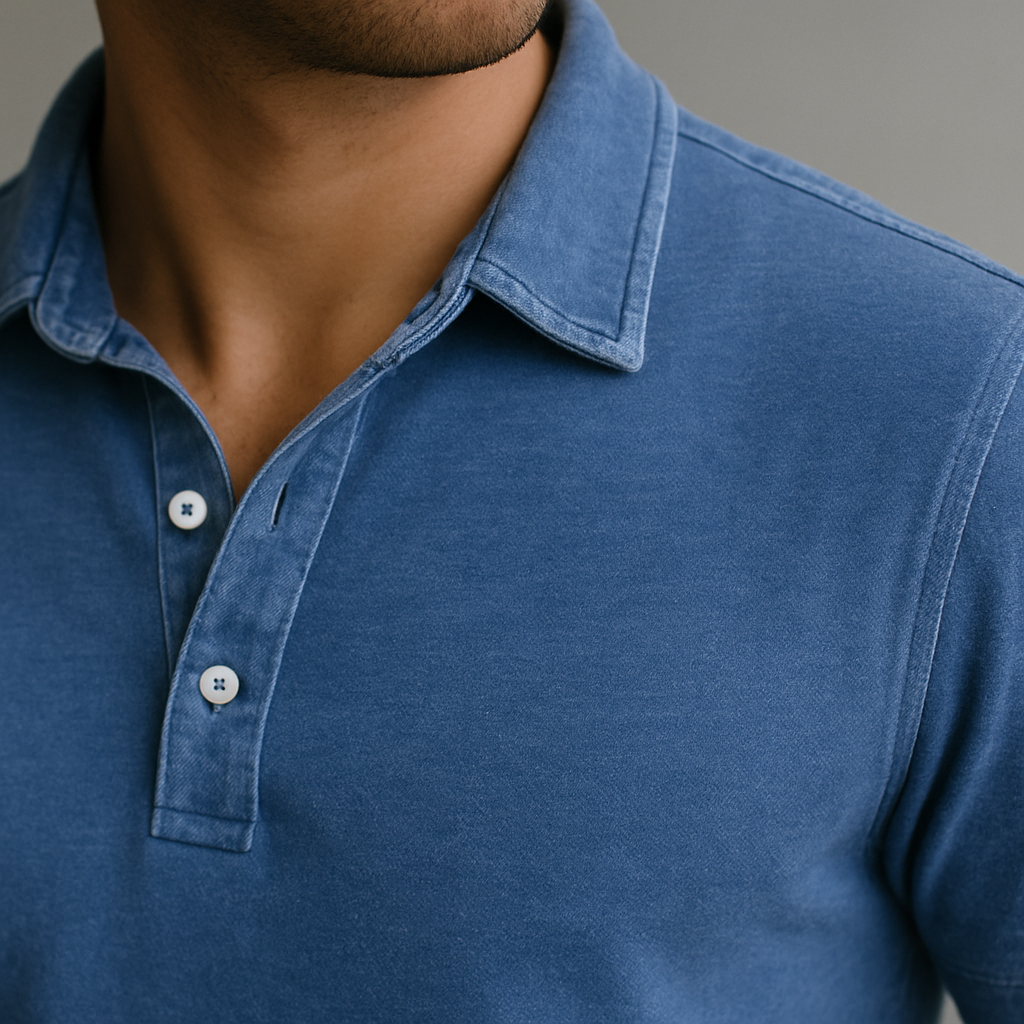 Kian – Vintage Kurzarm Poloshirt Herren