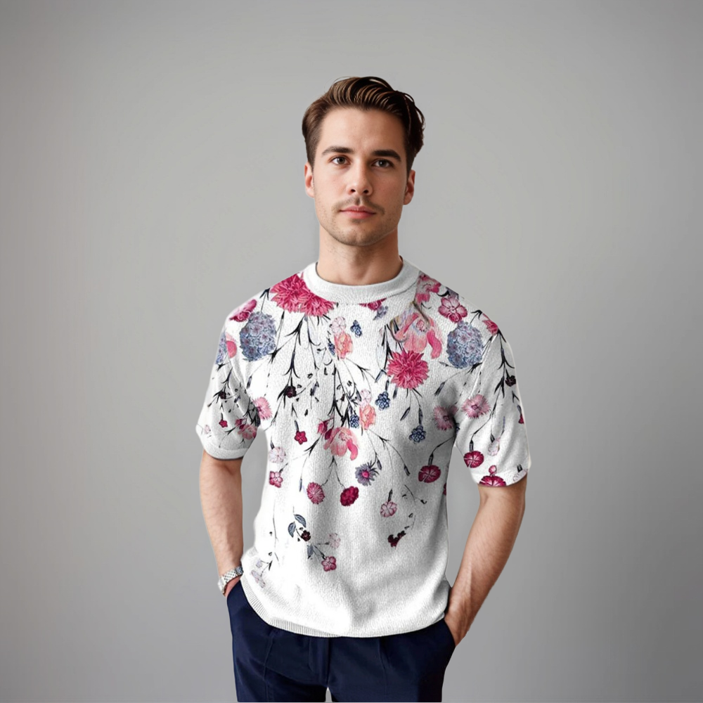 Damir – Florales Kurzarmshirt