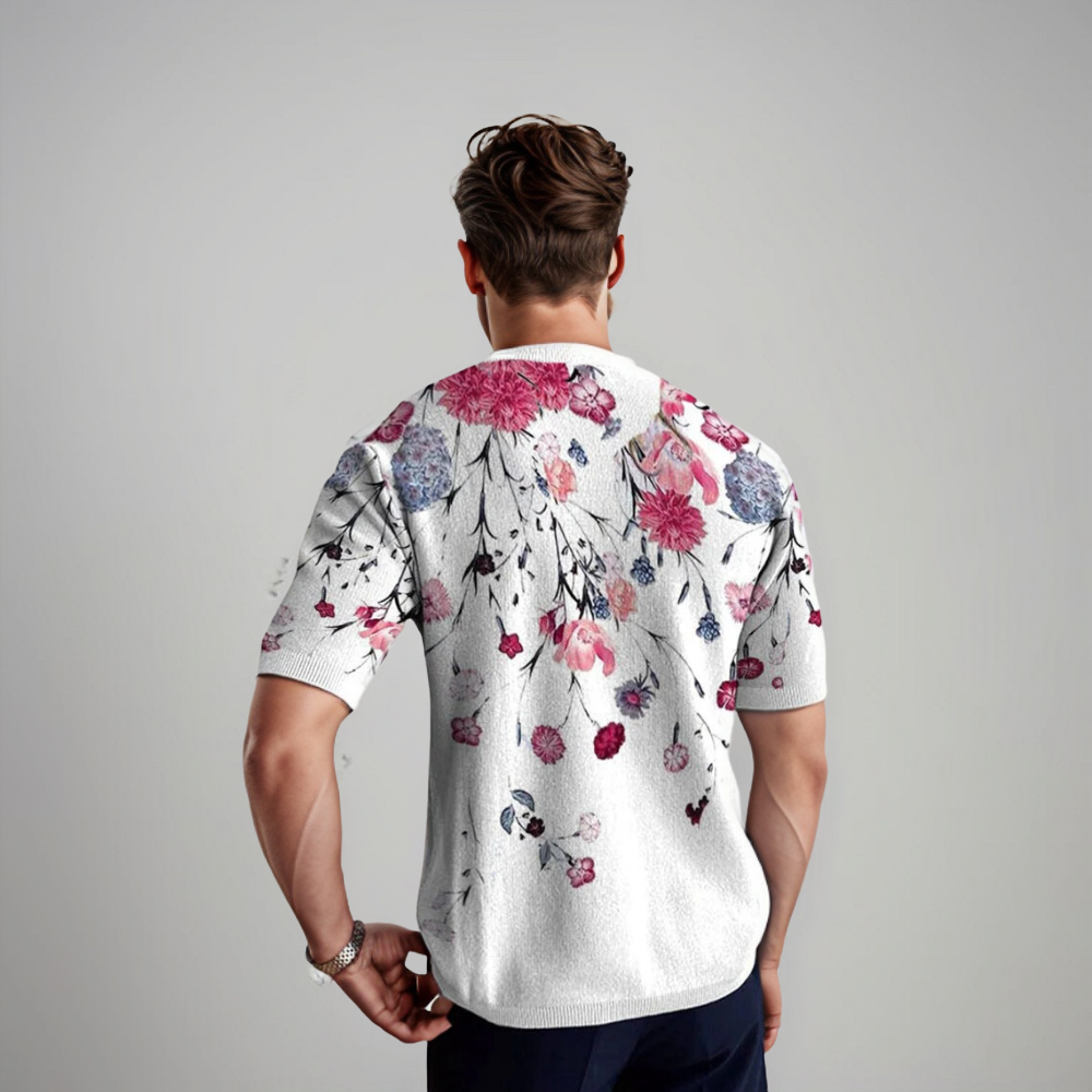 Damir – Florales Kurzarmshirt