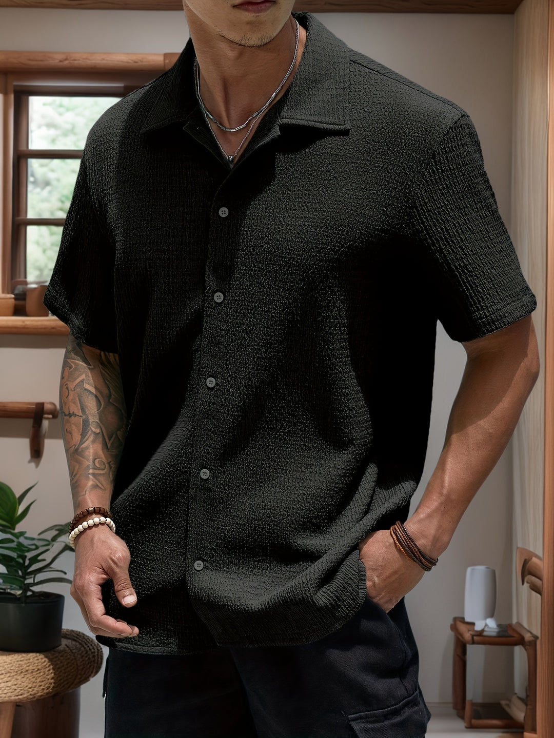Kian – Poloshirt mit Button-Down Kragen