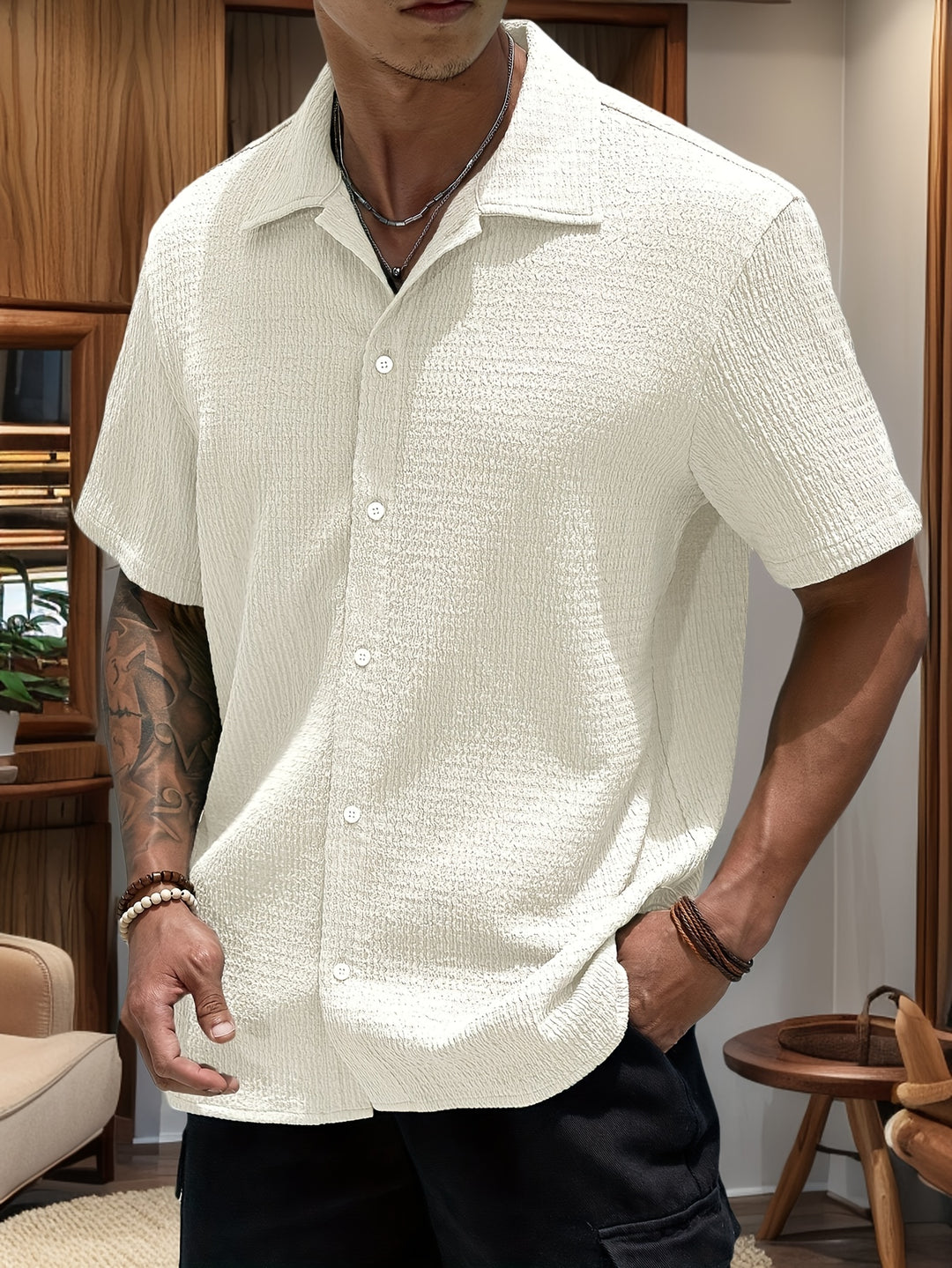 Kian – Poloshirt mit Button-Down Kragen