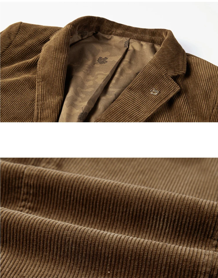 Auston – Brauner Cordblazer