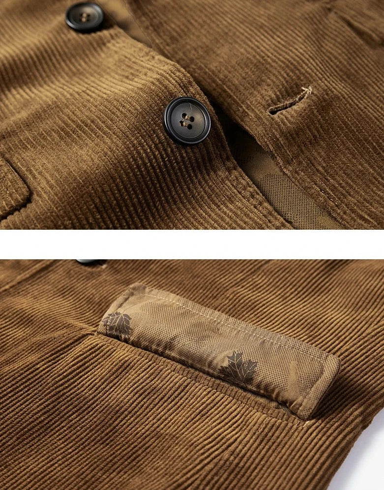 Auston – Brauner Cordblazer