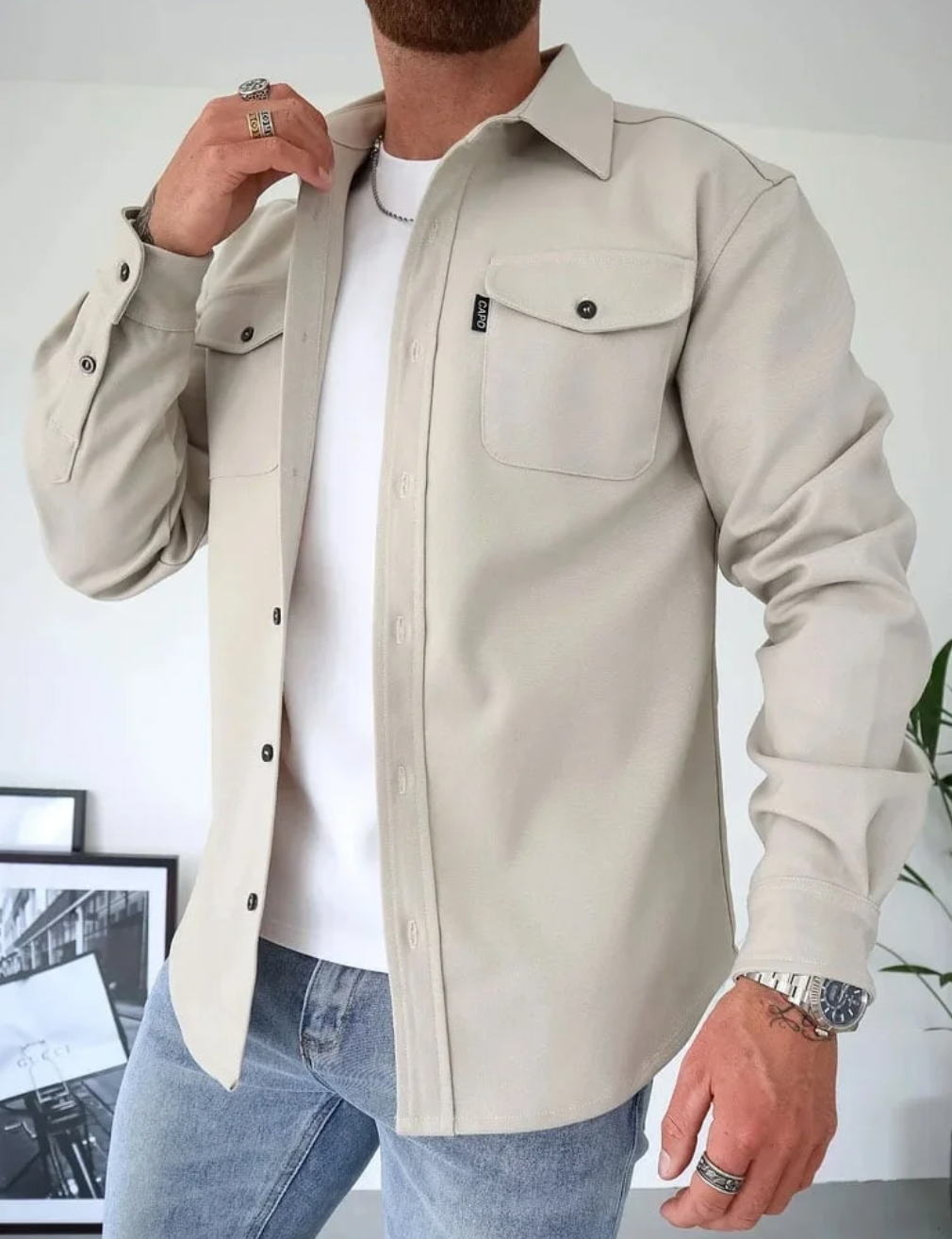 Rafael – Herren Overshirt im klassischen Stil
