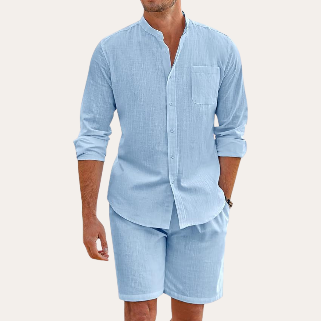 Elio – Sommer Set mit Stehkragen und Shorts