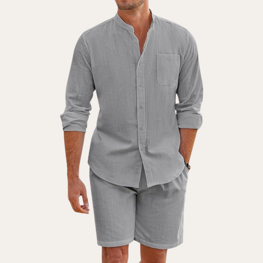 Elio – Sommer Set mit Stehkragen und Shorts