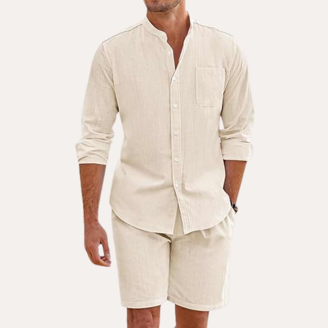 Elio – Sommer Set mit Stehkragen und Shorts