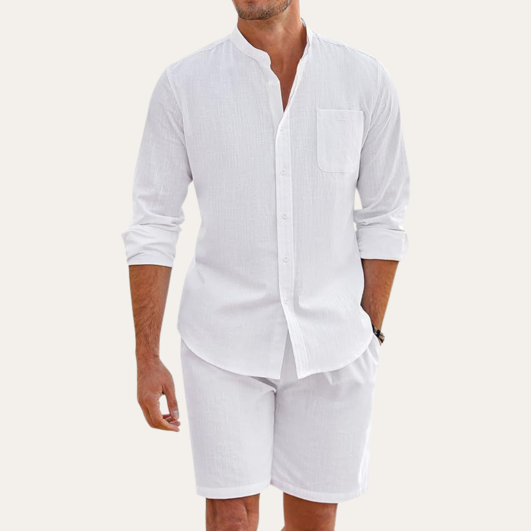 Elio – Sommer Set mit Stehkragen und Shorts