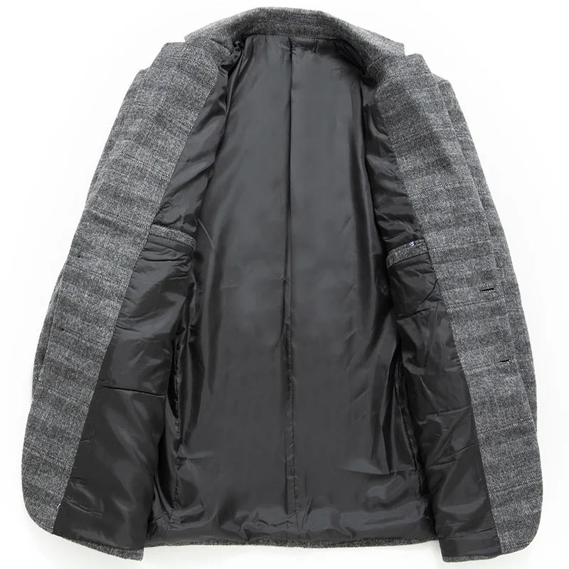 Rynor – Blazer in Grau und Khaki