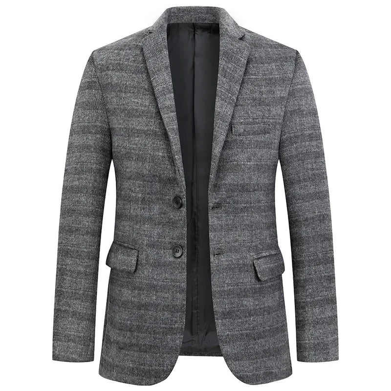 Rynor – Blazer in Grau und Khaki