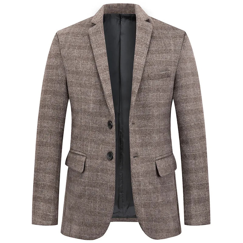 Rynor – Blazer in Grau und Khaki