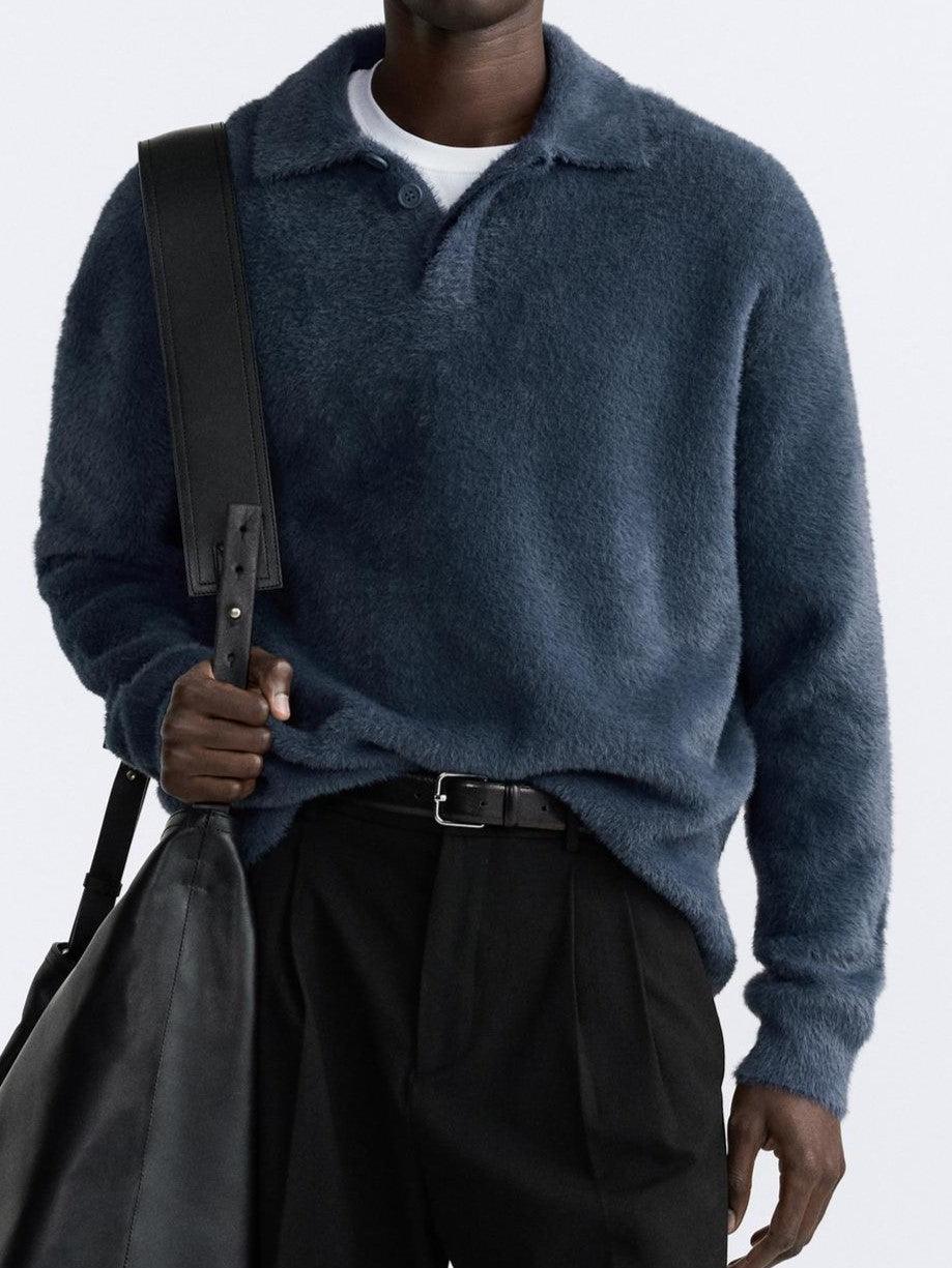 Flaro – Fleece-Poloshirt
