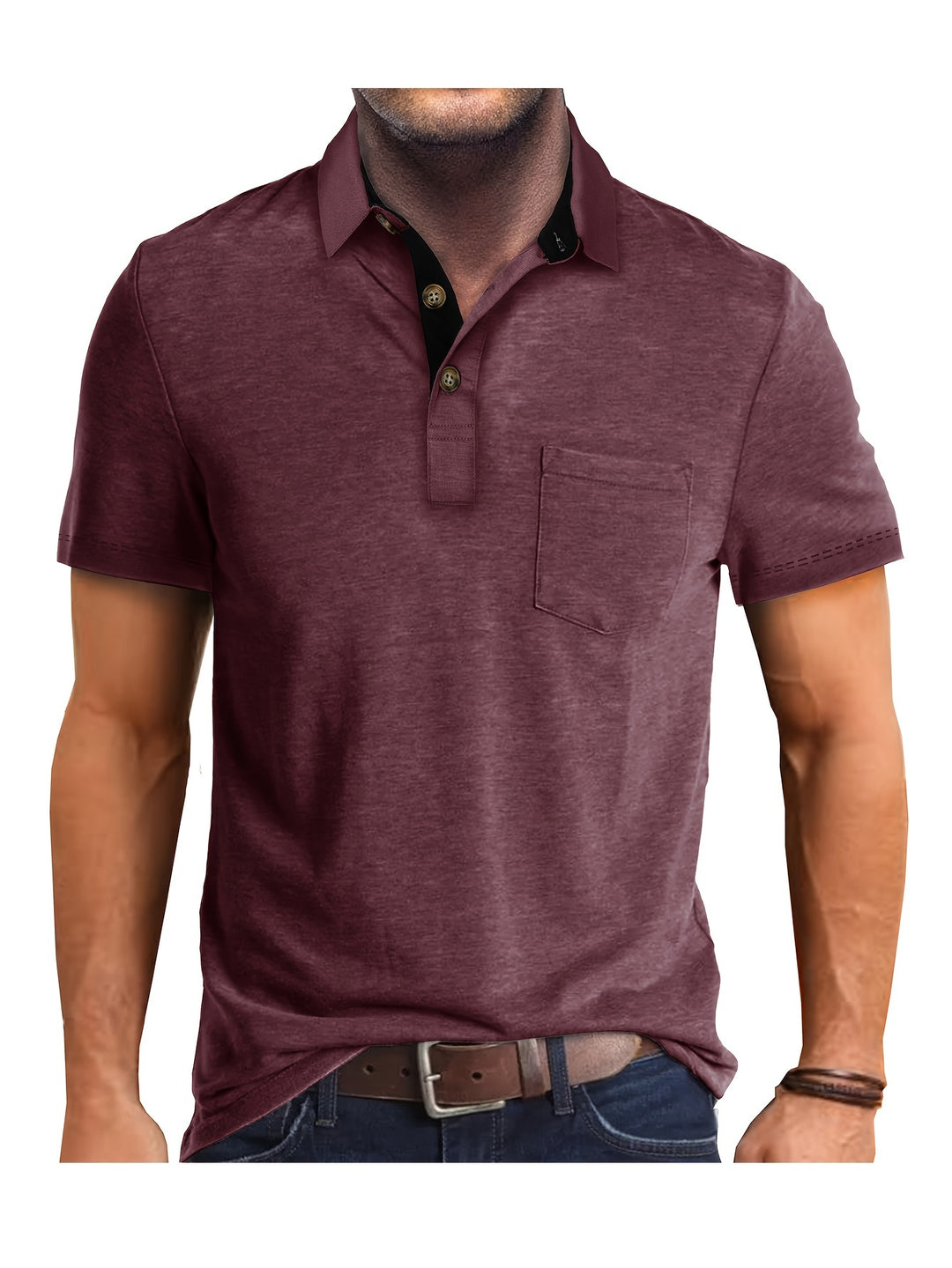 Miro – Kurzarm Poloshirt mit Knopfleiste