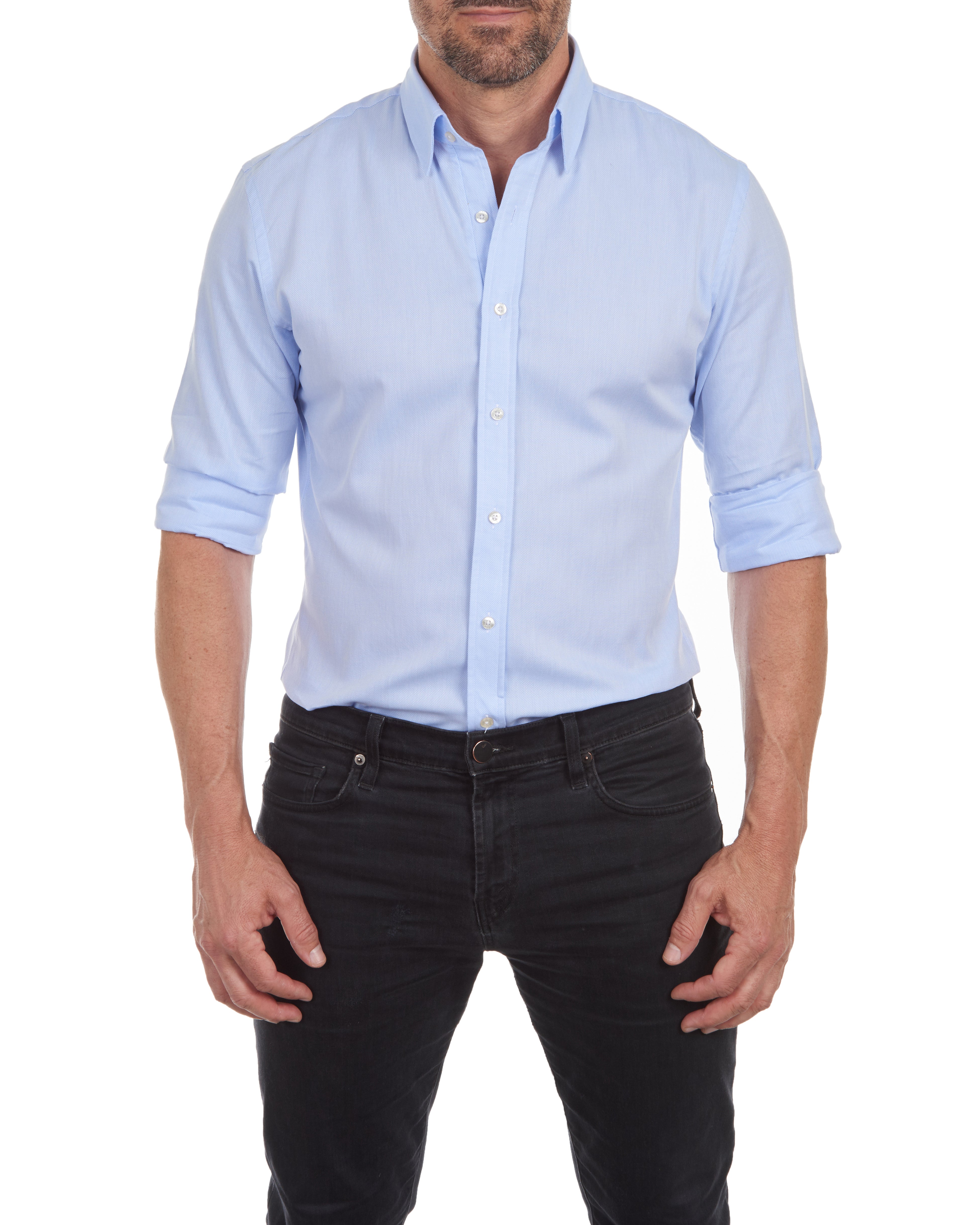 Siro – Zip Fit Hemd Herren