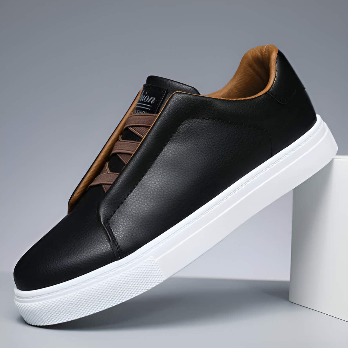 Damian – Weißer Leder Sneaker