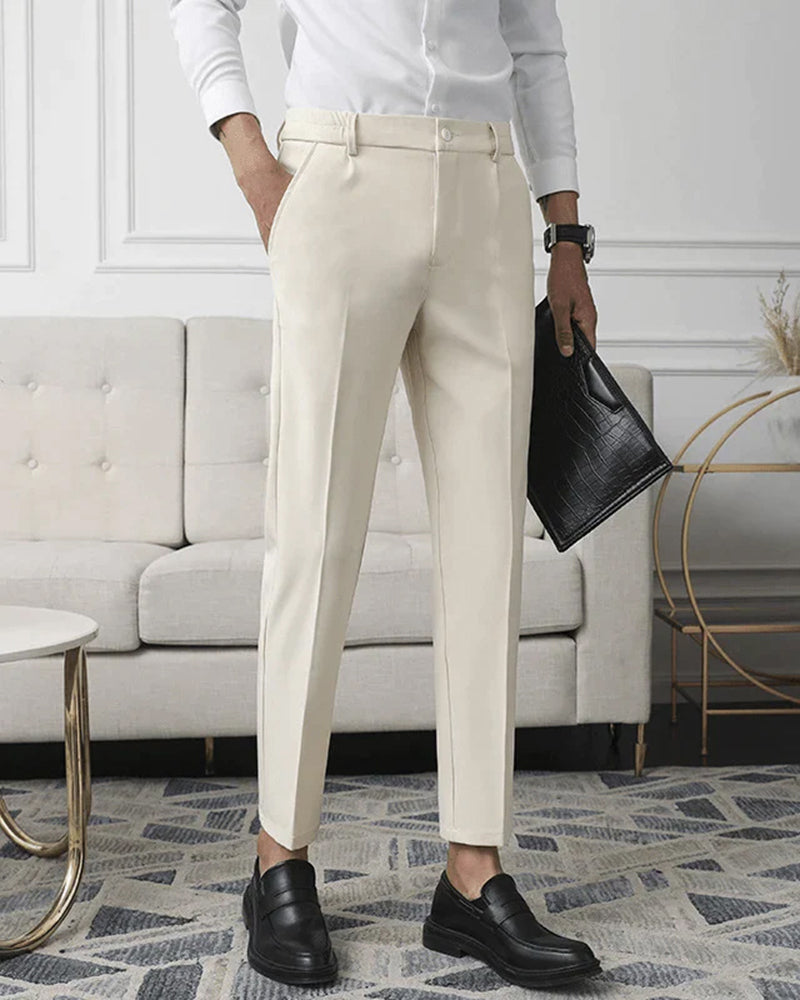 Walden – Hoch taillierte Slim Fit Businesshose