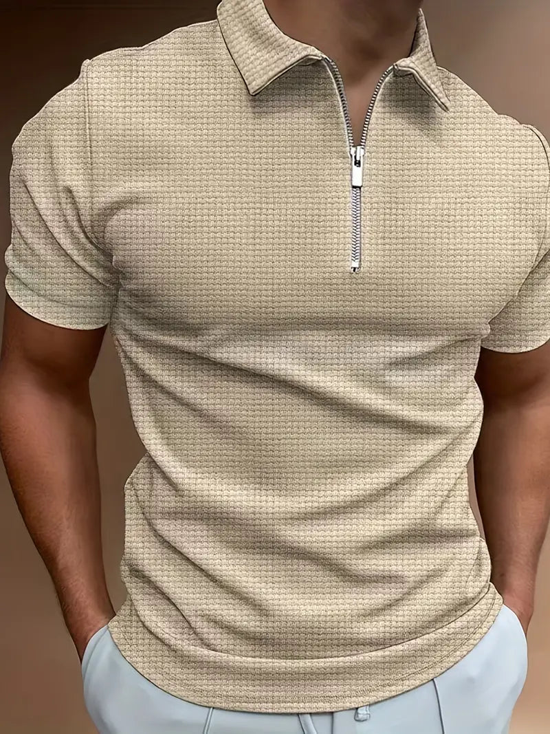 Jaro – Poloshirt mit Reißverschluss & kurzen Ärmeln
