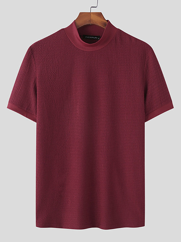 Lio – Herren T-Shirt mit kurzem Kragen und Ärmeln, stilvoll & bequem