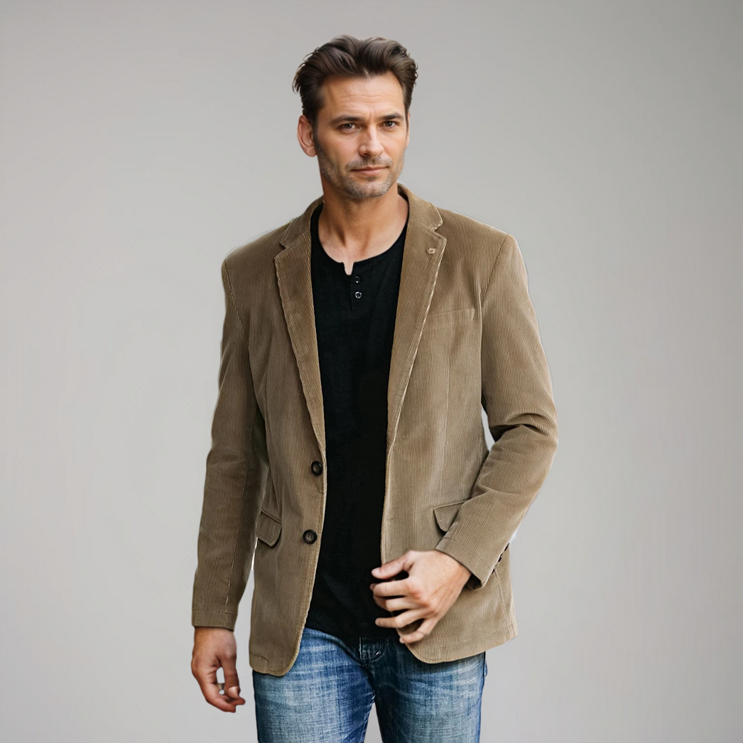 Auston – Brauner Cordblazer