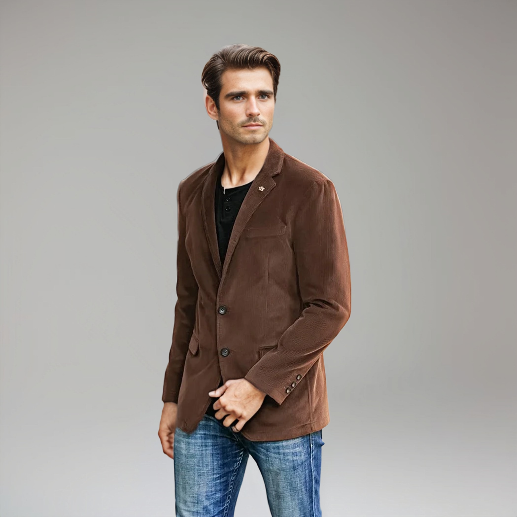 Auston – Brauner Cordblazer