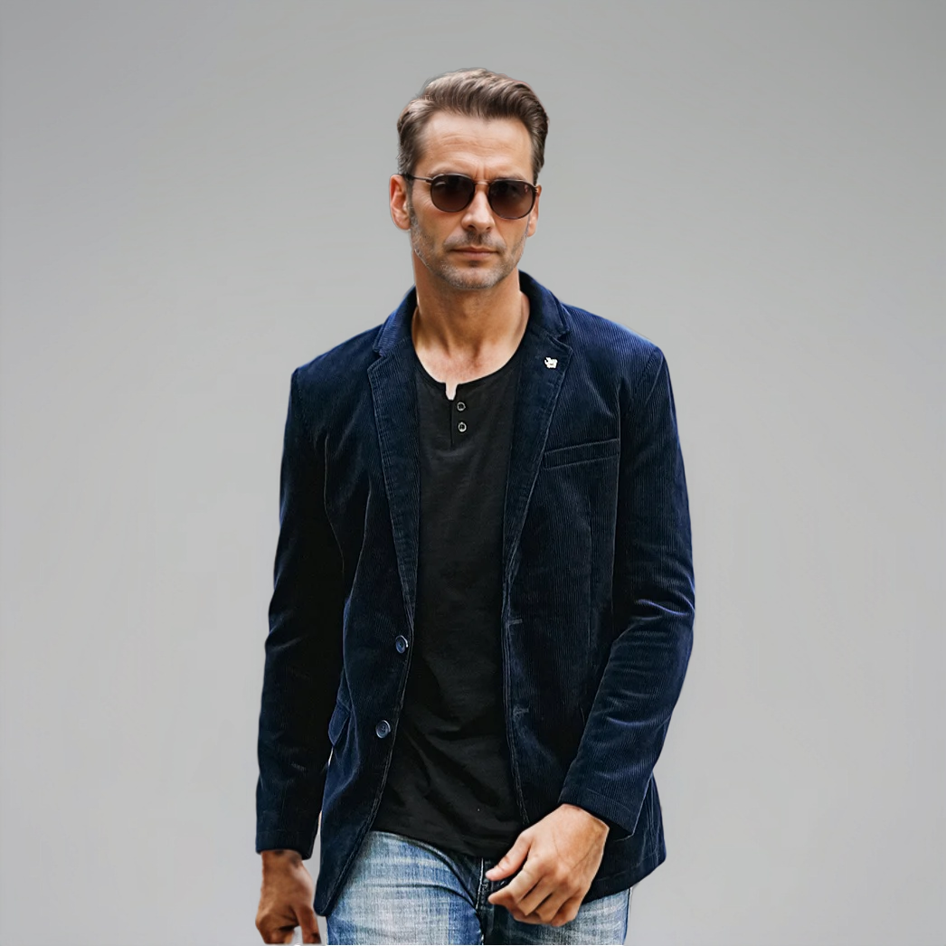 Auston – Brauner Cordblazer