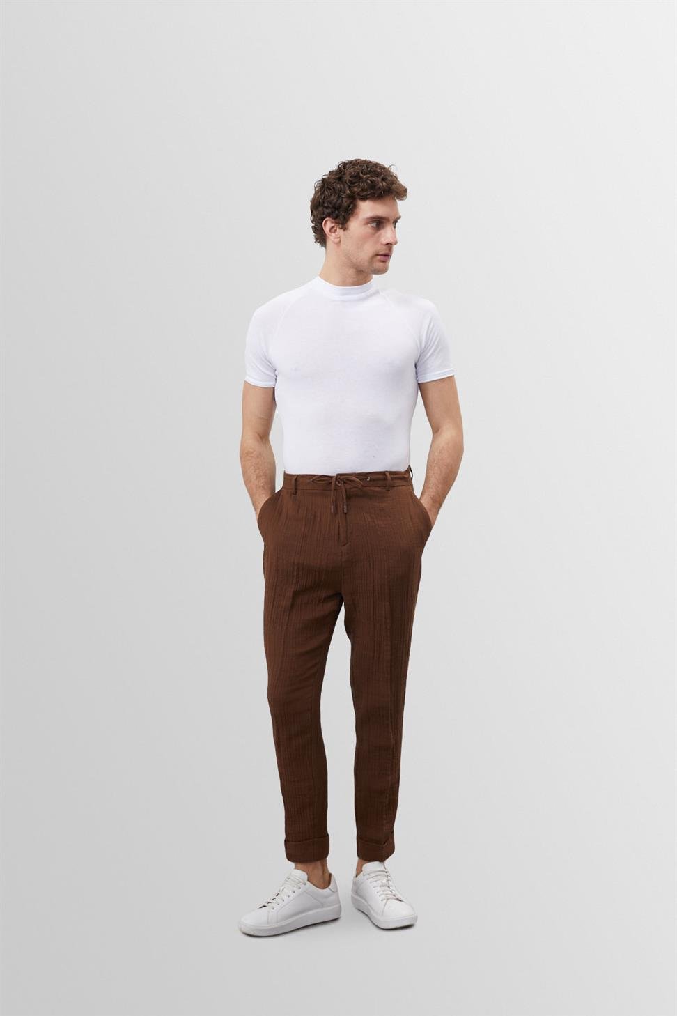 Joakim – Weißes Slim Fit T-Shirt
