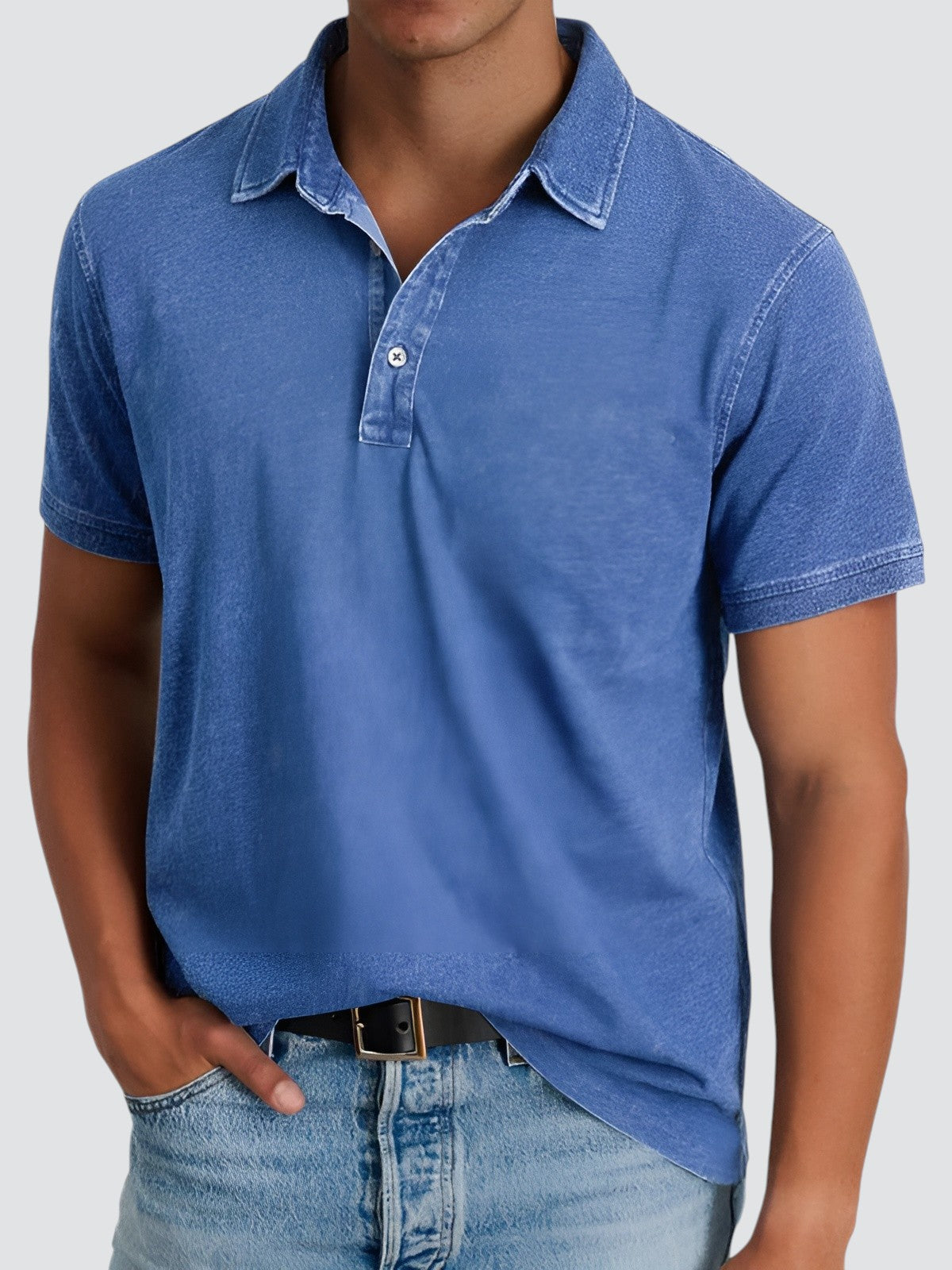 Kian – Vintage Kurzarm Poloshirt Herren
