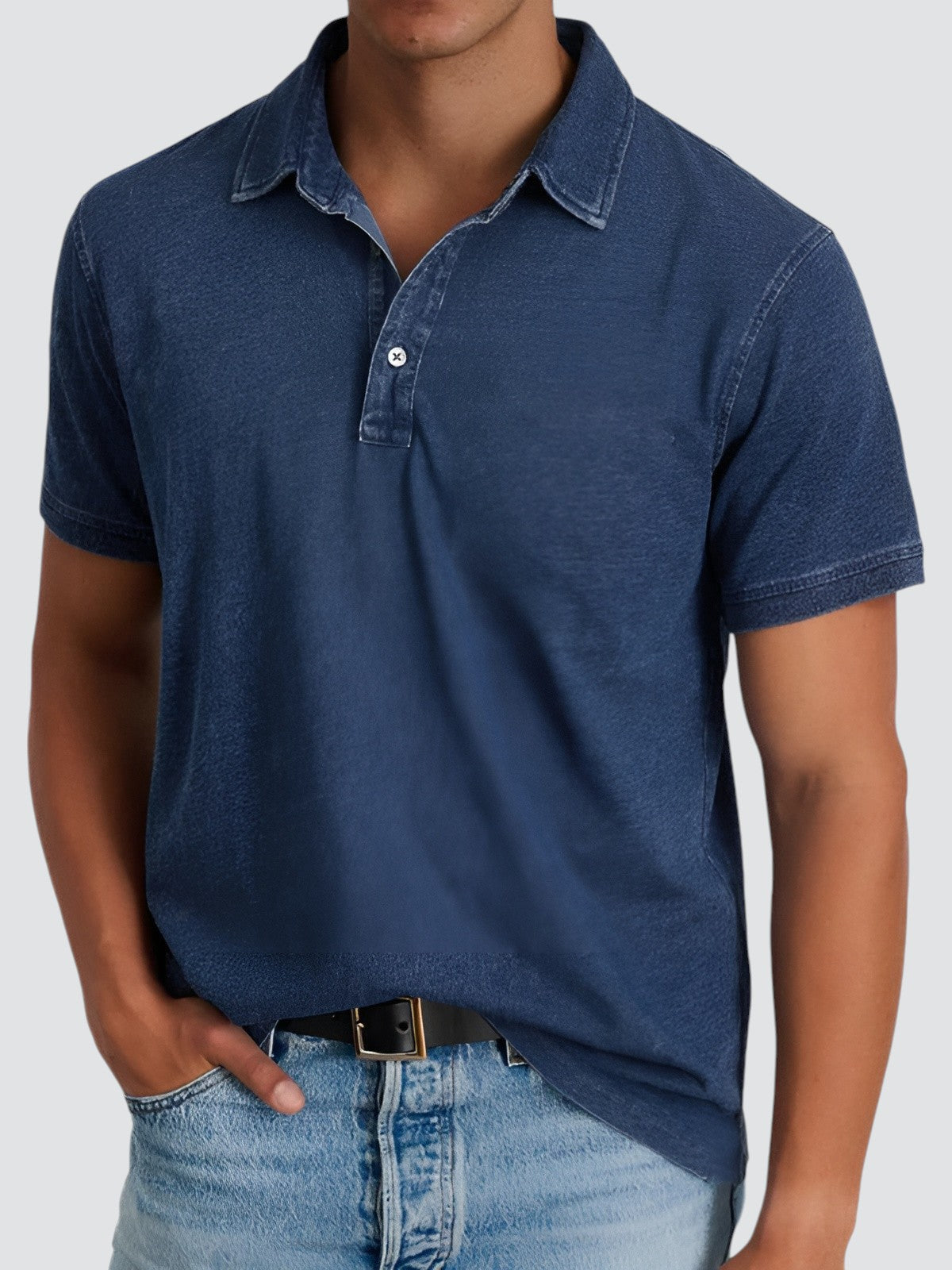 Kian – Vintage Kurzarm Poloshirt Herren